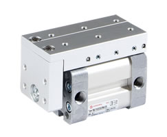 ISO kompakt çift etkili silindir, dıştan kılavuzlu, 32 mm çap, 25 mm strok