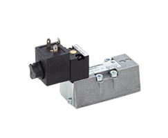 ISO Star solenoid valfı ISO 1, 5/2, solenoid pilot / yay geri dönüşlü