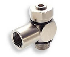 16 series flow regulator (out), banjo, elbow, G1/4, G1/4