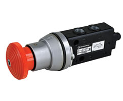 Super X manuel kumandalı valf, G1/8, 5/2, acil durdurma / döndürme sıfırlama