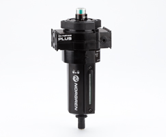 Olympian Plus genel amaçlı filtre, G1/4, 40μm, otomatik tahliye, sıvı seviye göstergeli