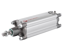 ISOLine profilli çift etkili konum sensörlü silindir, 100 mm çap, 400 mm strok