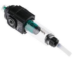 Excelon birleştirici filtre, G3/8, 0,01μm, yarı otomatik tahliye