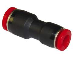 Pneufit C geçmeli bağlantı, eşitsiz rakor, düz, 6 mm, 4 mm