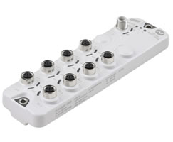 IO-Link I/O modülü, Standart, x1 4 pinli M12 fiş, x8 4 pinli M12 soket