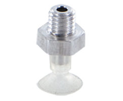 Düz vakum kabı, 8mm O/D, M5, silikon