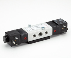 97100 serisi Namur arayüzlü solenoid valf, G1/4, 5/2 veya 3/2, solenoid pilot / solenoid pilot