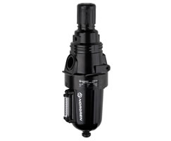 Olympian Plus filtre/regülatör, boyunduruksuz, 5 µm, 0,4-8 bar, manuel tahliye, göstergesiz