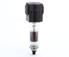 Excelon genel amaçlı filtre, G3/8, 5 µm, otomatik tahliye, uzun