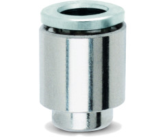 Pneufit 10 geçmeli bağlantı parçası, kapak (dişi fiş), düz, 8 mm