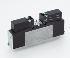 VS18 serisi geçmeli solenoid valf, 2x2/2, NO/NO, solenoid pilot / solenoid pilot