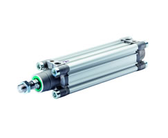 ISOLine profilli çift etkili silindir, 63 mm çap, 320 mm strok